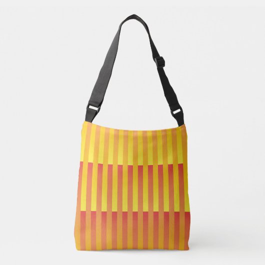 Sac Ajustable Motif rayé jaune orange (Devant)