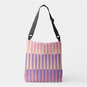 Sac Ajustable Motif rayé jaune violet rose