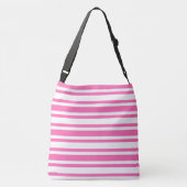 Sac Ajustable Motif rayé rose et blanc (Dos)