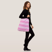 Sac Ajustable Motif rayé rose et blanc (Sur le modèle)