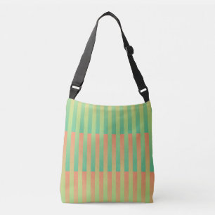 Sac Ajustable Motif rayé vert orange