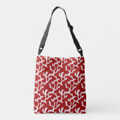 Sac Ajustable Motif Répéteur de corail blanc et rouge (Dos)