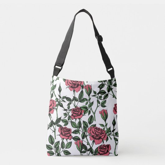 Sac Ajustable motif rose (Devant)