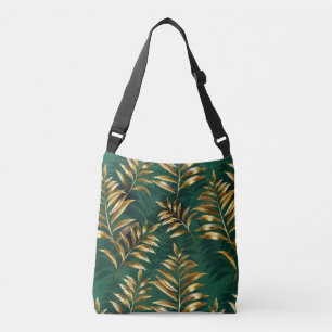 Sac Ajustable Motif sans couture avec des fougères dorées