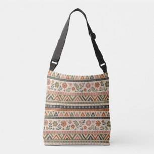 Sac Ajustable Motif sans couture géométrique floral Boho Folk
