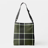 Sac Ajustable Motif Tartan Plaid Camouflage moderne (Dos)