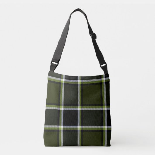 Sac Ajustable Motif Tartan Plaid Camouflage moderne (Devant)