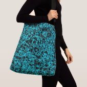 Sac Ajustable Motif Triangle Noir Sarcelle (De près)