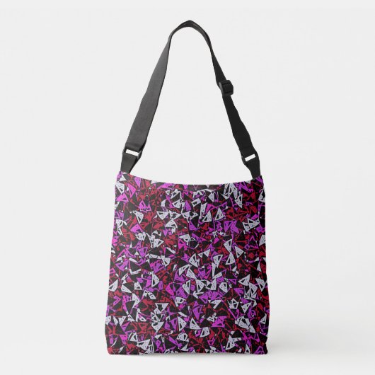 Sac Ajustable Motif Triangle Rouge Violet (Devant)