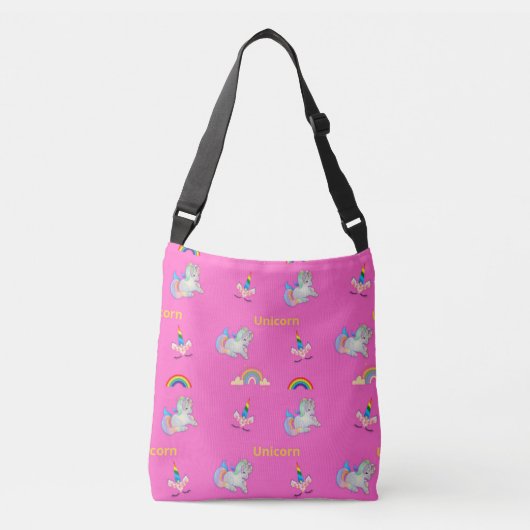 Sac Ajustable Motif Unicorne rose (Devant)