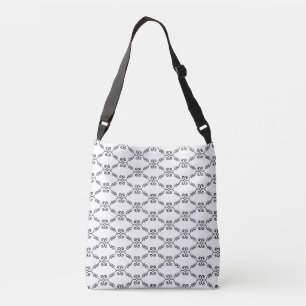 Sac Ajustable Motif vectoriel en spirale noire élégante sur fond