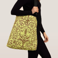 Motif victorien jaune