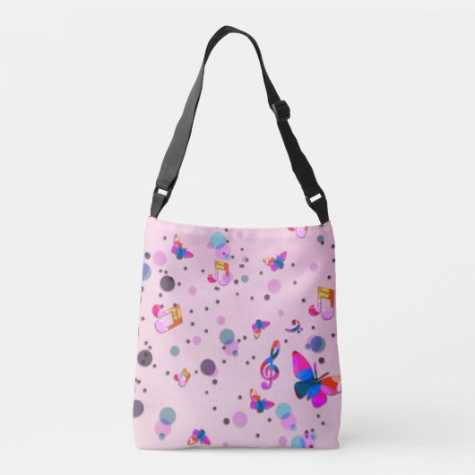 Sac Ajustable Musique de danse des couleurs sur rose (Dos)
