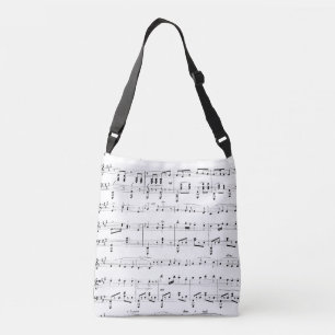 Sac Ajustable Musique en feuille blanche