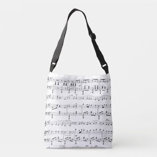 Sac Ajustable Musique en feuille blanche (Dos)