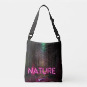 Sac Ajustable Mystère forêt d'épinette nature néon magenta signe (Devant)