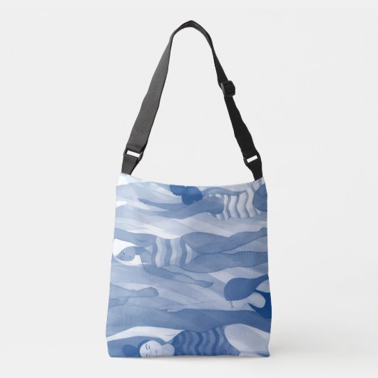 Sac Ajustable Nage dans des nuances de bleu (Devant)