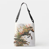 Sac Ajustable Nature Botanique Cheval Floral Jumping (Dos)
