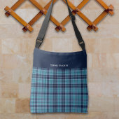 Sac Ajustable Navy Blue Scottish Tartan Pattern