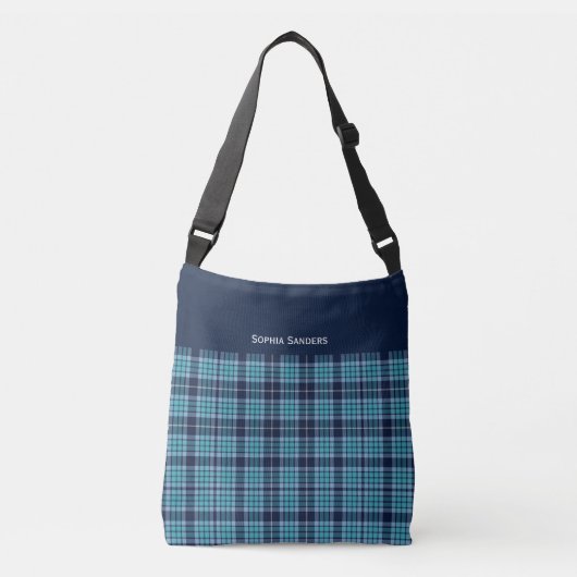 Sac Ajustable Navy Blue Scottish Tartan Pattern (Devant)