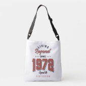Sac Ajustable Né en 1972 Anniversaire (Dos)