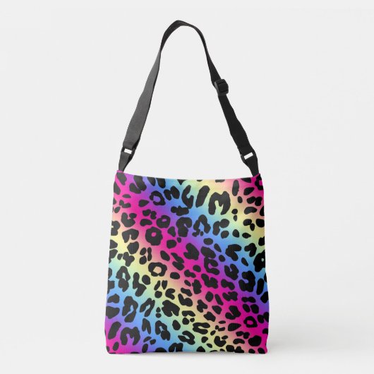 Sac Ajustable Neon Rainbow Leopard Motif Imprimer (Dos)