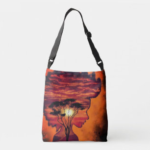 Sac Ajustable Night Desire Coucher de soleil Crossbody Bag Art P