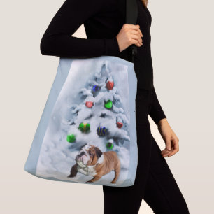 Sac Ajustable Noël anglais de bouledogue