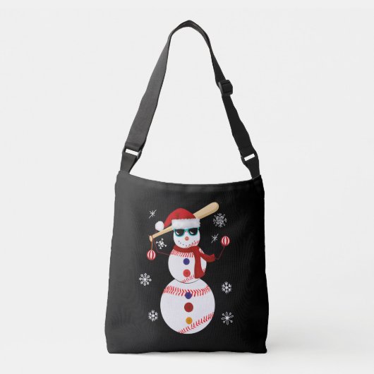 Sac Ajustable Noël Baseball Snowman Santa Hat Cadeau (Devant)