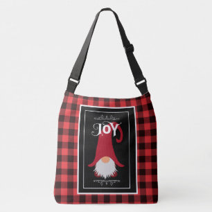Sac Ajustable Noël Gnome Rouge et noir Buffalo plaqué