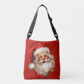 Sac Ajustable Noël rétro Holly Jolly Santa Claus (Devant)