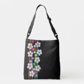 Sac Ajustable Noir aux fleurs (Dos)