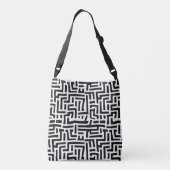 Sac Ajustable Noir et blanc Pop Art Maze Motif (Dos)