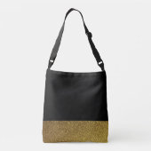 Sac Ajustable Noir et or monogrammes (Dos)