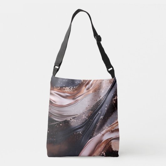 Sac Ajustable Noir et Rose Gold Design Arrière - plan (Dos)