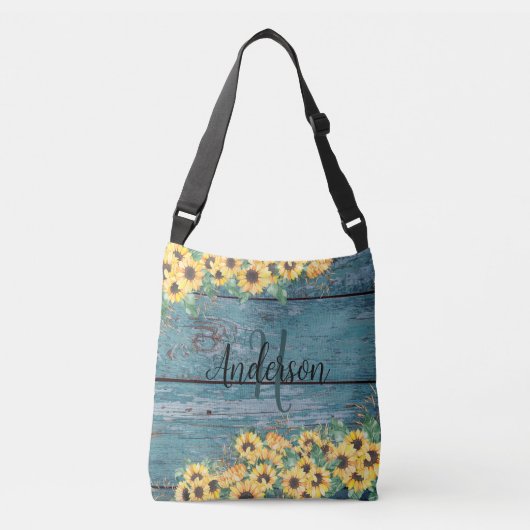 Sac Ajustable Nom de famille Sunflower Bleu (Devant)