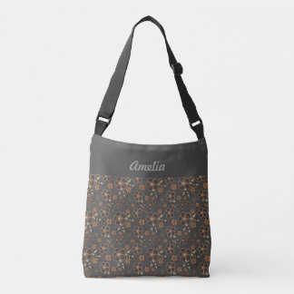 Sac Ajustable Nom de la fleur naturelle brun gris