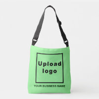 Nom de l'entreprise et logo sur vert clair