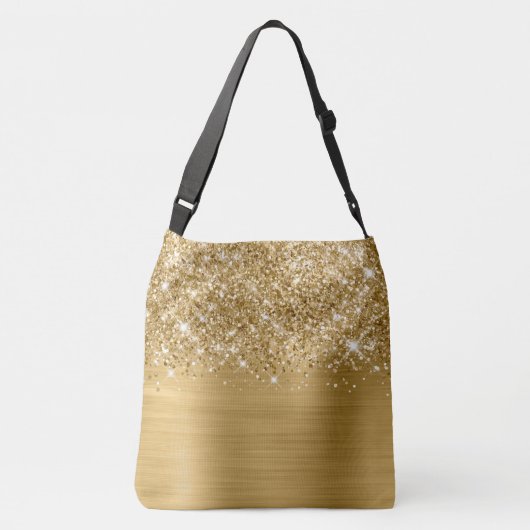 Sac Ajustable Nom du glamour doré Glittery (Dos)