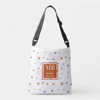 Nom du monogramme Aquarelle colorée Pointe de Polk