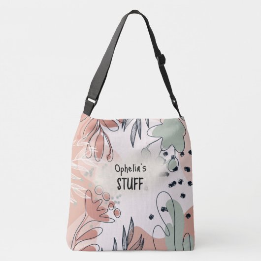 Sac Ajustable Nom du Motif Abstrait Chic Boho (Dos)