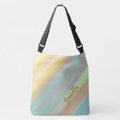 Sac Ajustable Nom personnalisé bleu vert côtier (Devant)