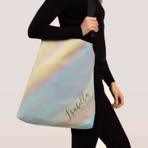 Sac Ajustable Nom personnalisé bleu vert côtier