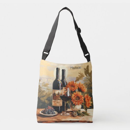 Sac Ajustable Nom personnalisé Wine Lover's (Devant)