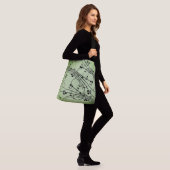 Sac Ajustable Notes de fantaisie Design de musique verte (Sur le modèle)