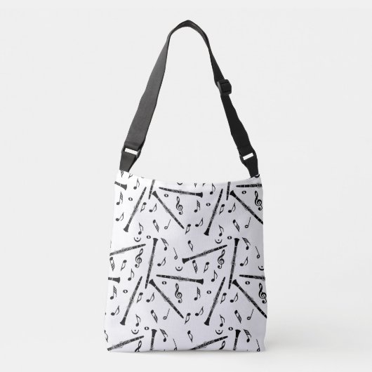 Sac Ajustable Notes de musique Clarinet Fourre-tout (Devant)