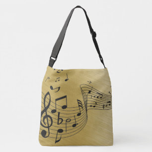 Sac Ajustable Notes de musique dorées brossées