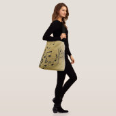 Sac Ajustable Notes de musique dorées brossées (Sur le modèle)