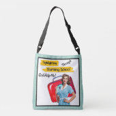 Sac Ajustable Notes de soins infirmiers rétro Pinup_ (Dos)