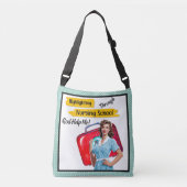 Sac Ajustable Notes de soins infirmiers rétro Pinup_ (Devant)